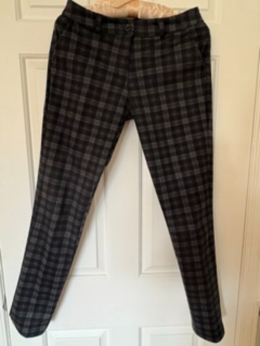 Milano | Classic Plaid Slim-Fit Pants